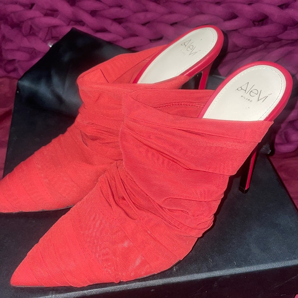 Alevi Milano Shanina 110 Look net red mules